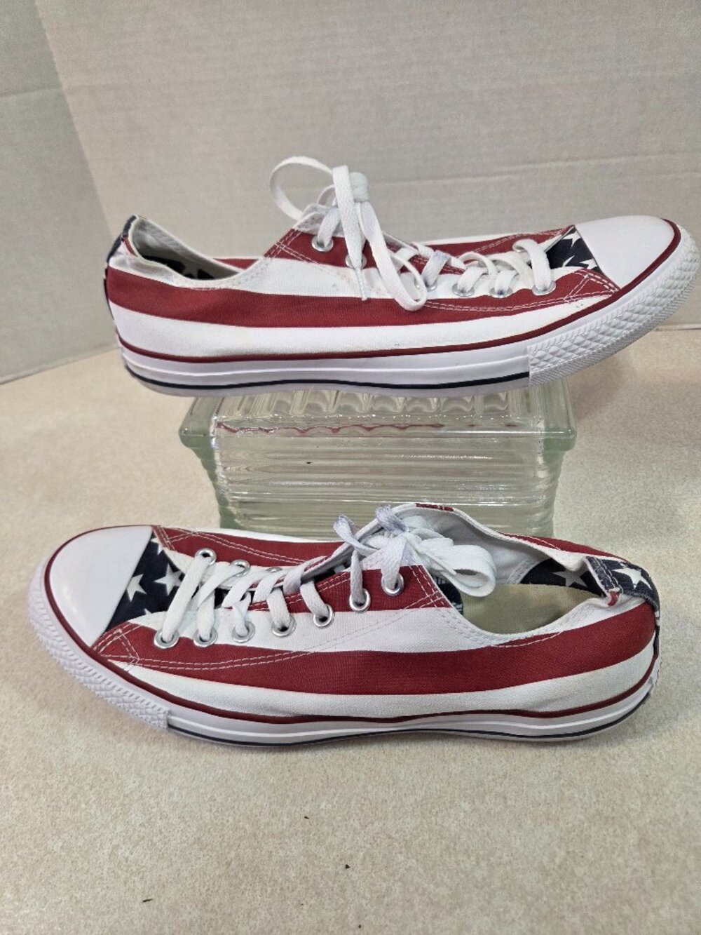 Men's/Women's Patriotic Converse All Stars Men's 10.5/Women's 12.5 Pre-owned